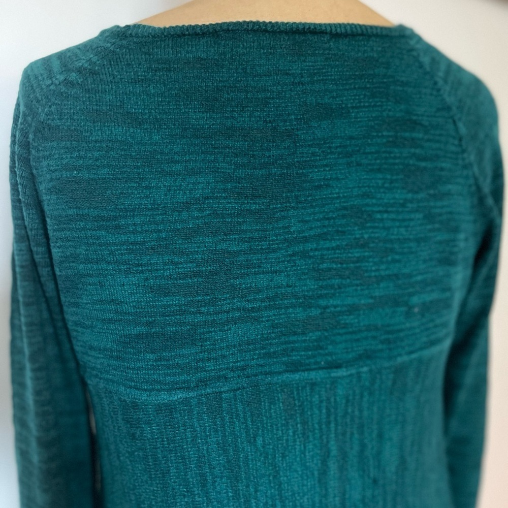 Knitted & Knotted Anthropologie long green sweater medium - Picture 5 of 8